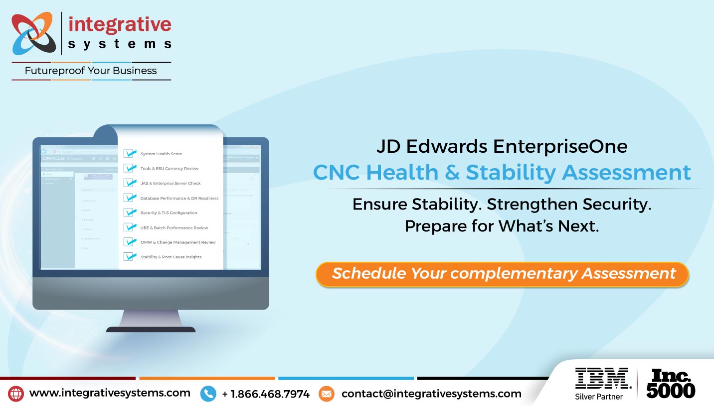 JD Edwards CNC Health & Stability Assessment